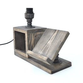 Opviq Pp078 Lámpara de Mesa de Hierro Negro